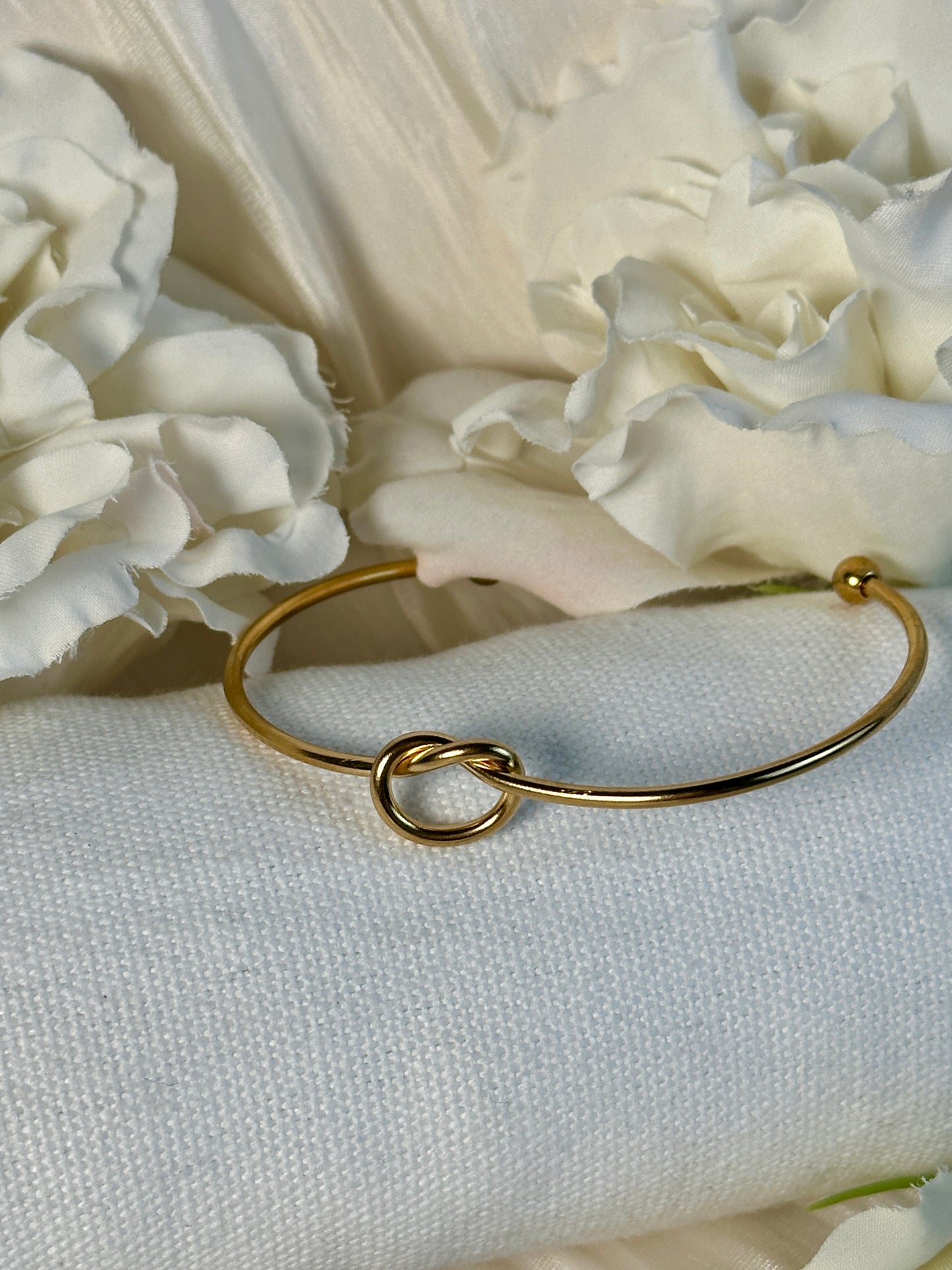 Gold Knoten Armreif RR26