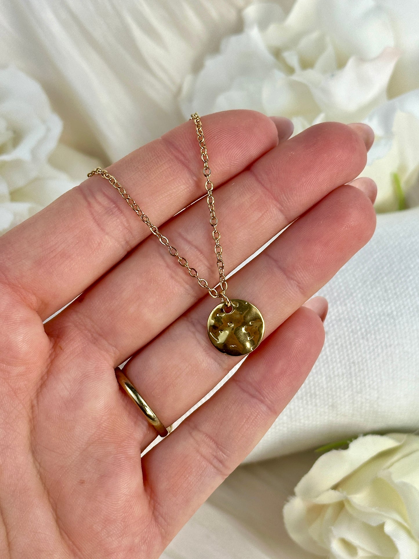 Gold Plättchen Kette VRi24