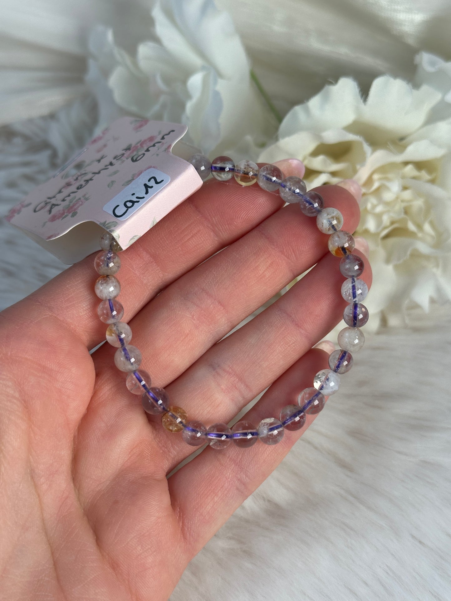 Citrin x Amethyst Armband 6mm CAi12