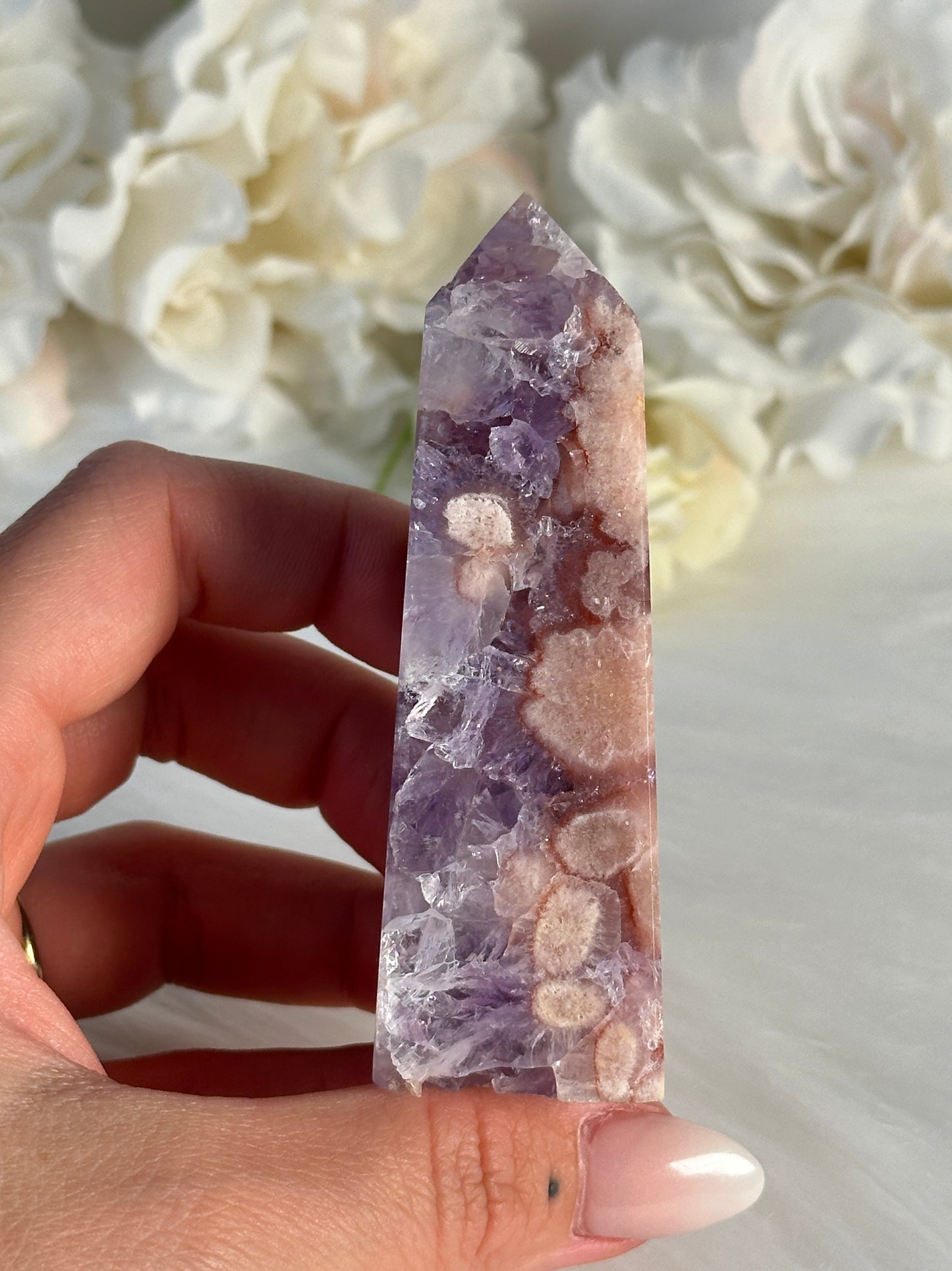 HQ Pinker Amethyst Turm OO39