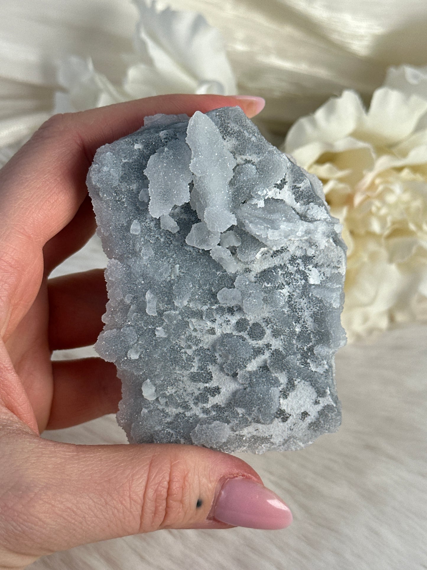 Chalcedon Quarz Cluster aus Bulgarien L29,9