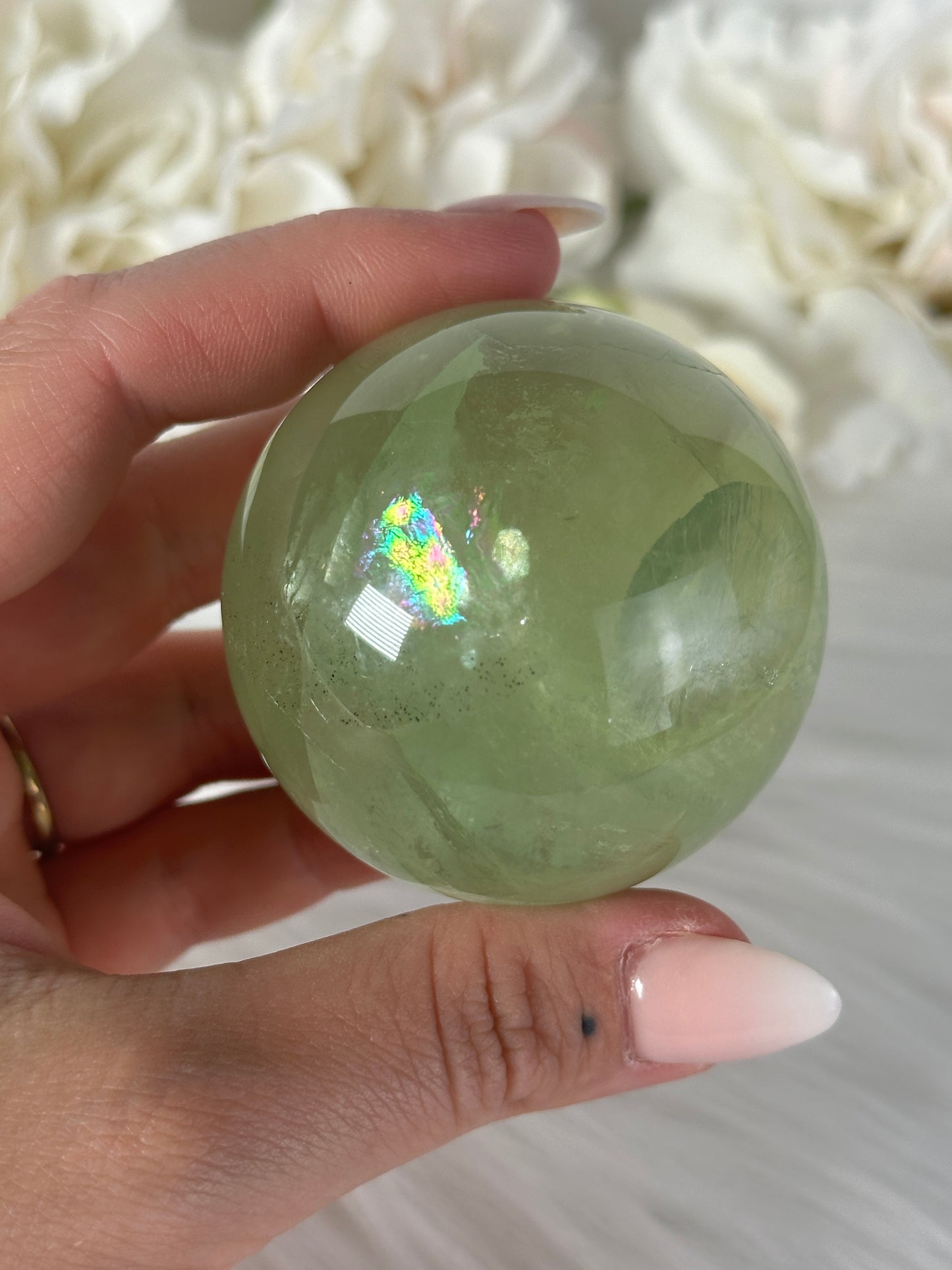 Grüne Fluorit Kugel LF38