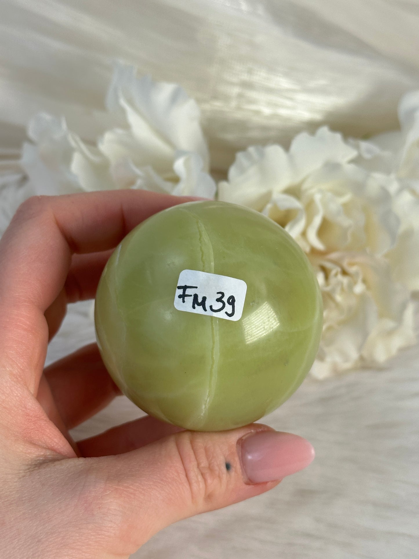 Zitronen Jade Kugel FM39