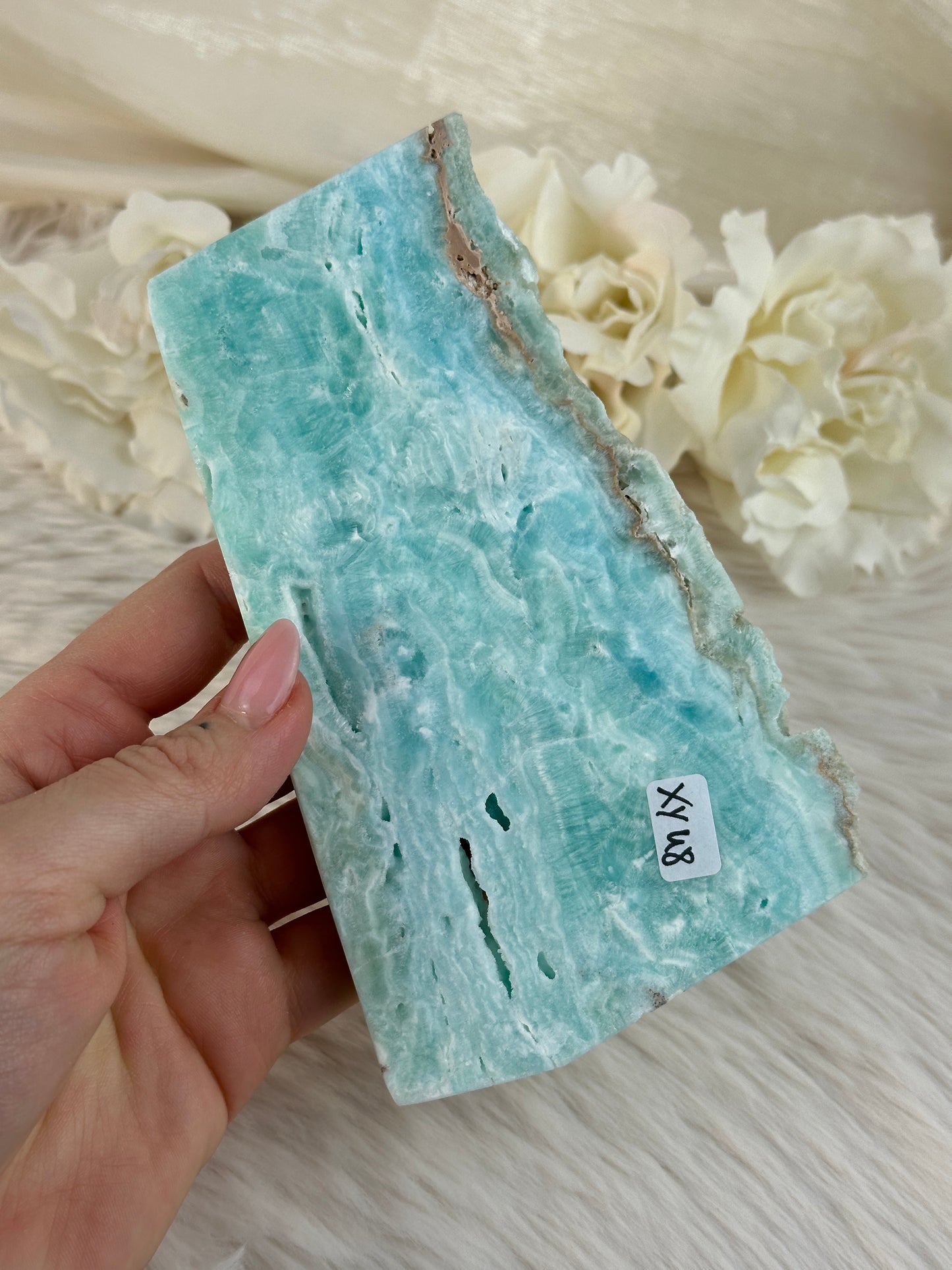 Blaue Calcit Slab XY48