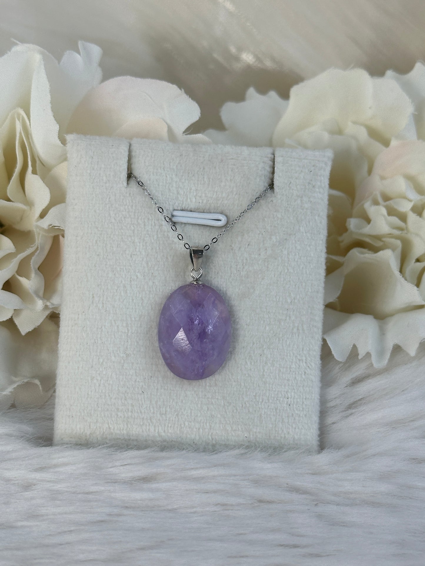 925 Silber Kette Amethyst DX36