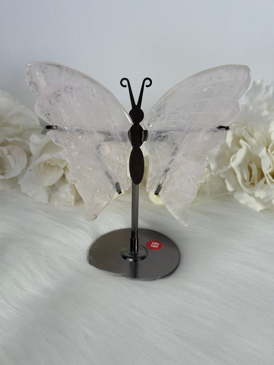 Rosenquarz Schmetterling P39