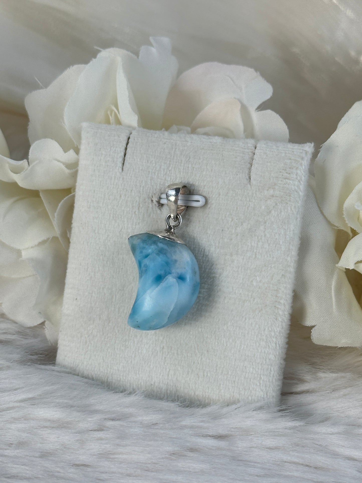 925 Silber Larimar Mond UV48