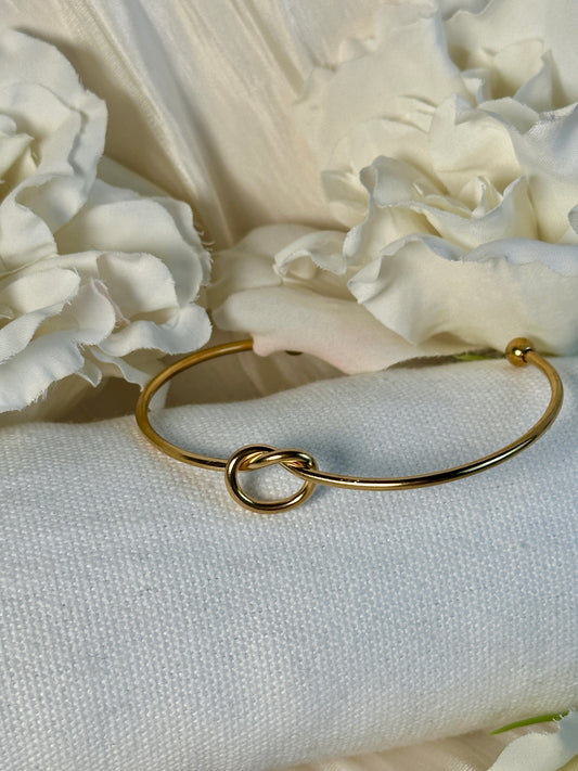 Gold Knoten Armreif RR26