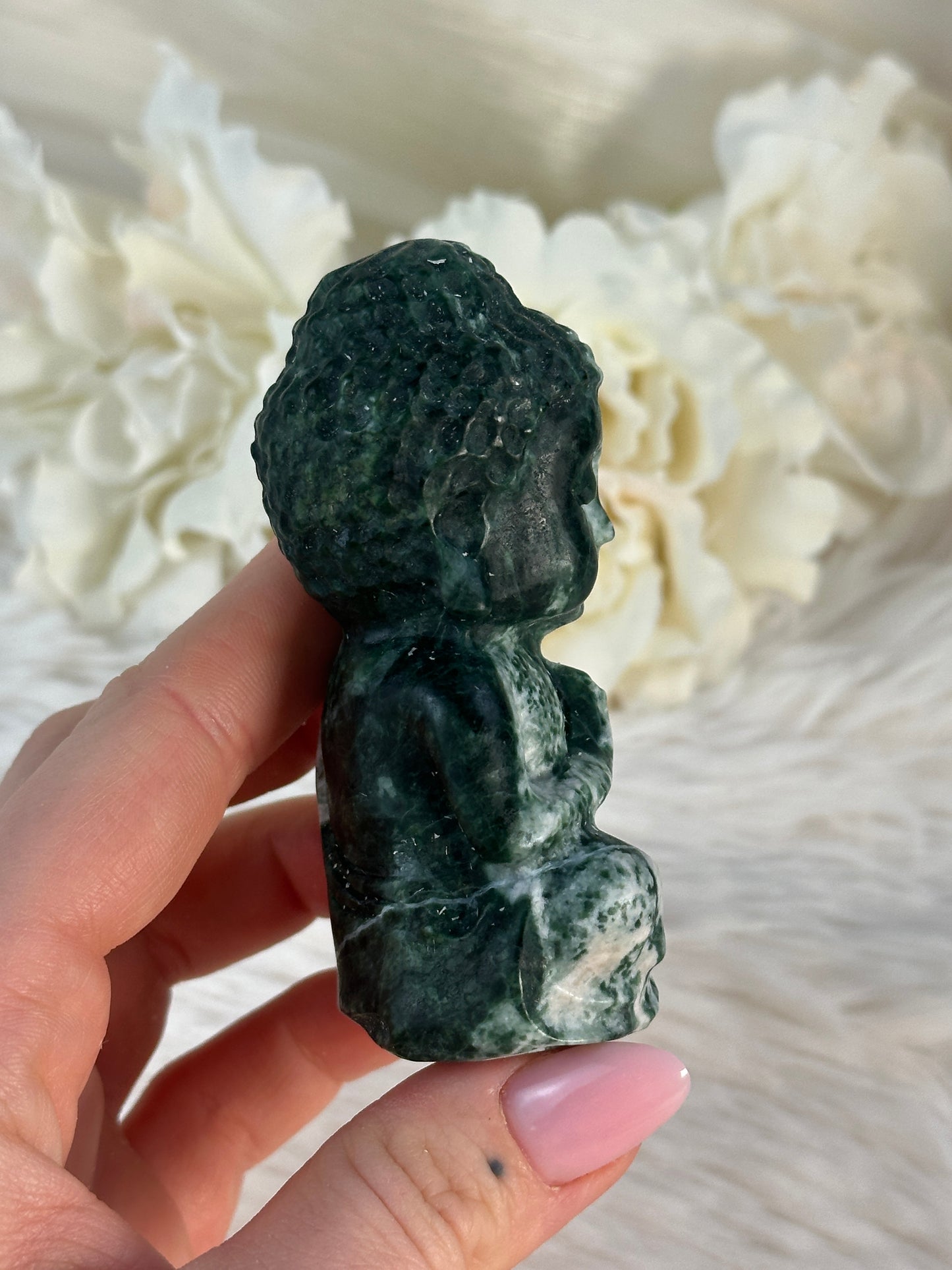 Spinat Jaspis Buddha NH28