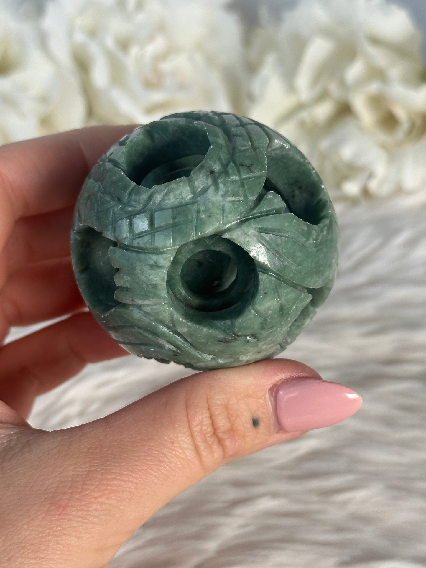 Grüne Jade Honeymoon Kugel F39,5