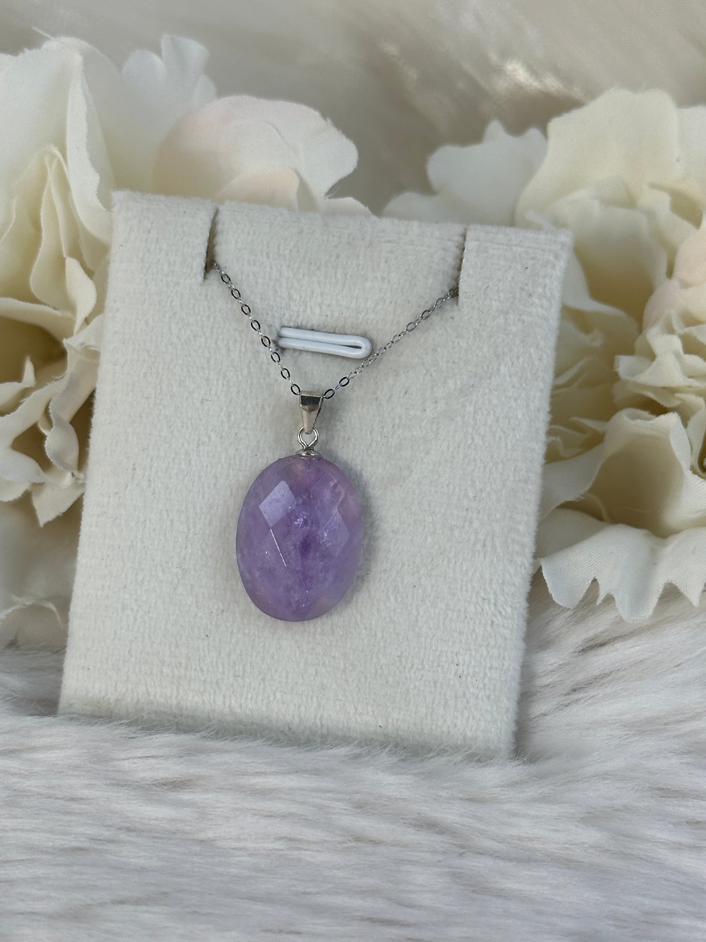 925 Silber Kette Amethyst DX36