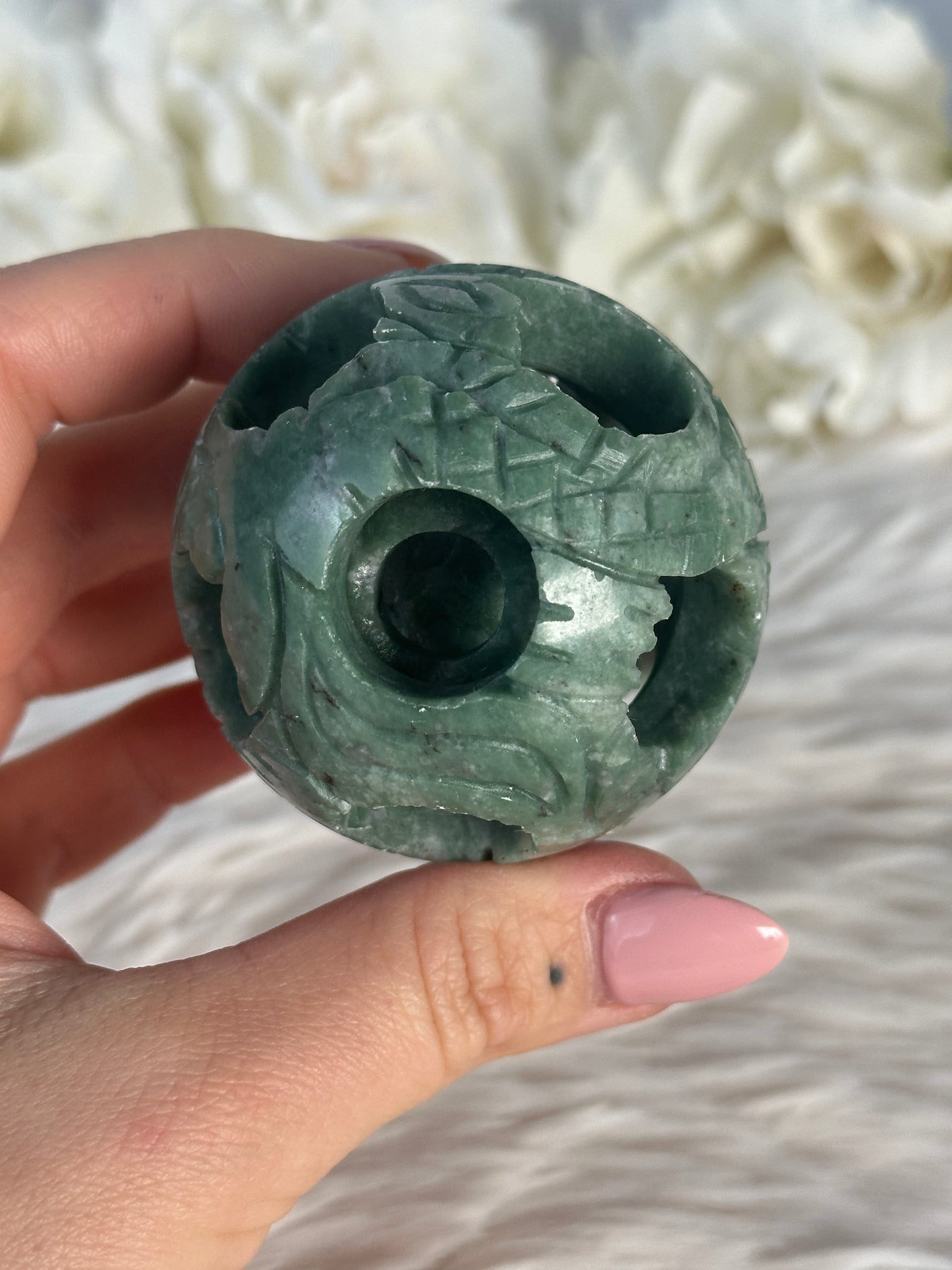 Grüne Jade Honeymoon Kugel F39,5