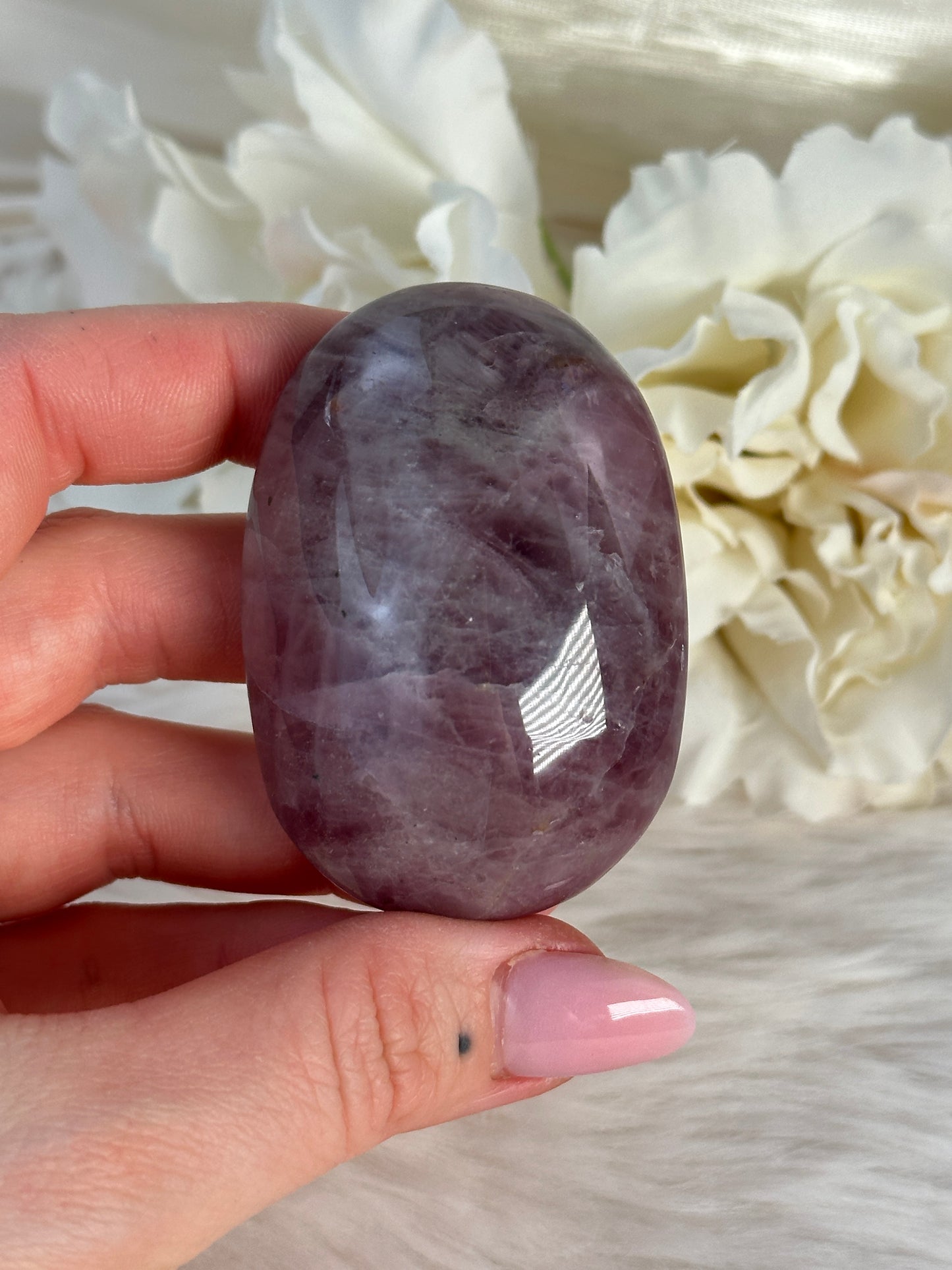 HQ Lavendel Rosenquarz Handstein G29,5