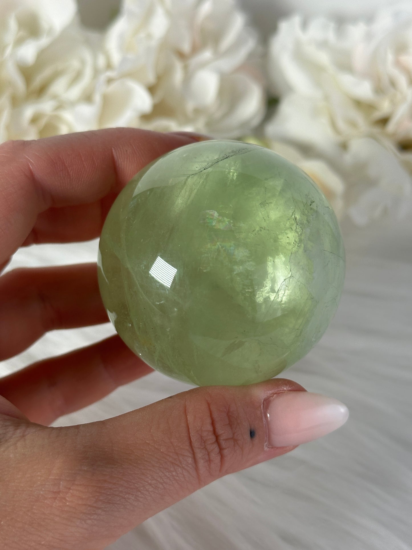 Grüne Fluorit Kugel LF38