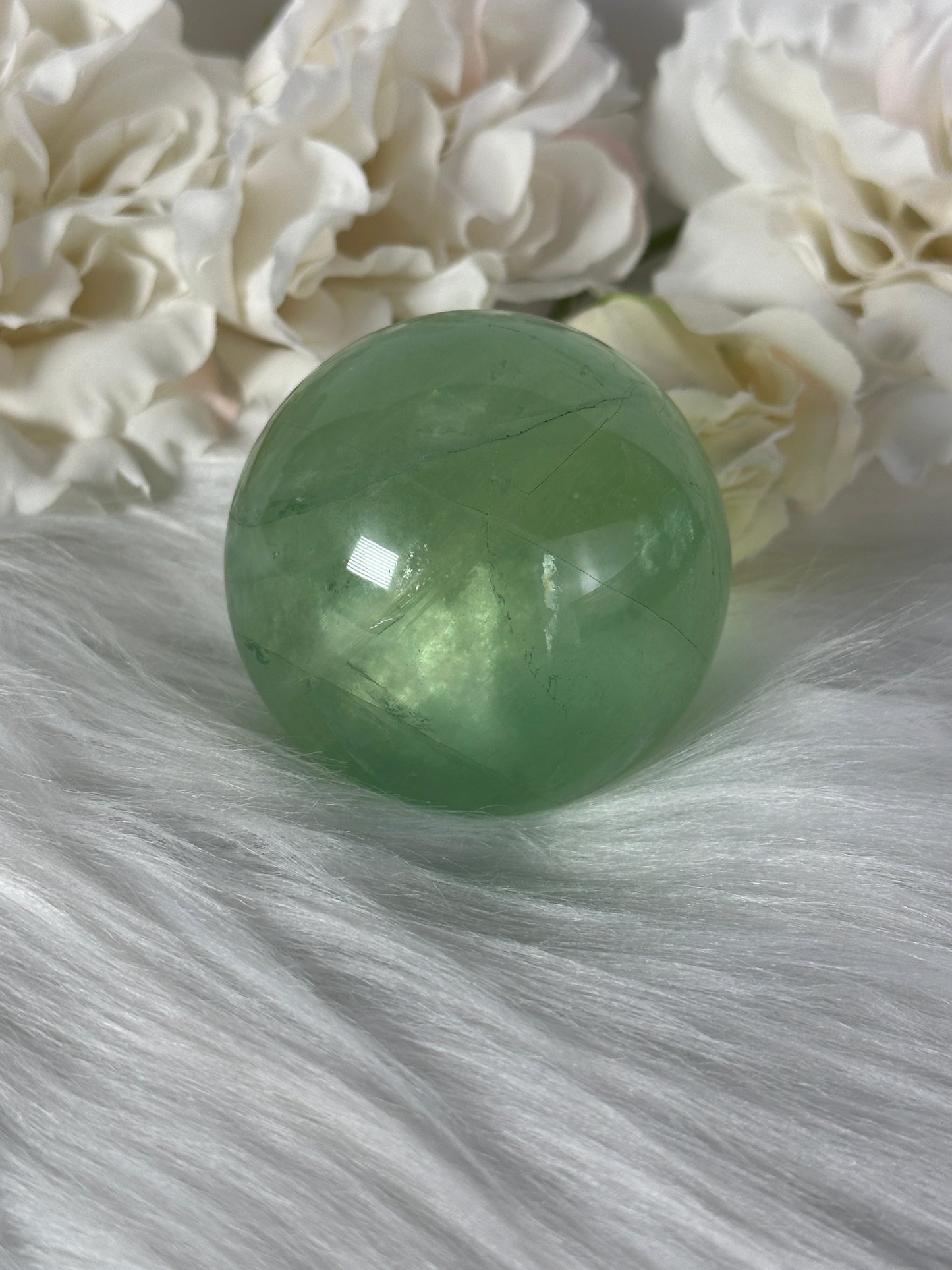 Grüne Fluorit Kugel F48