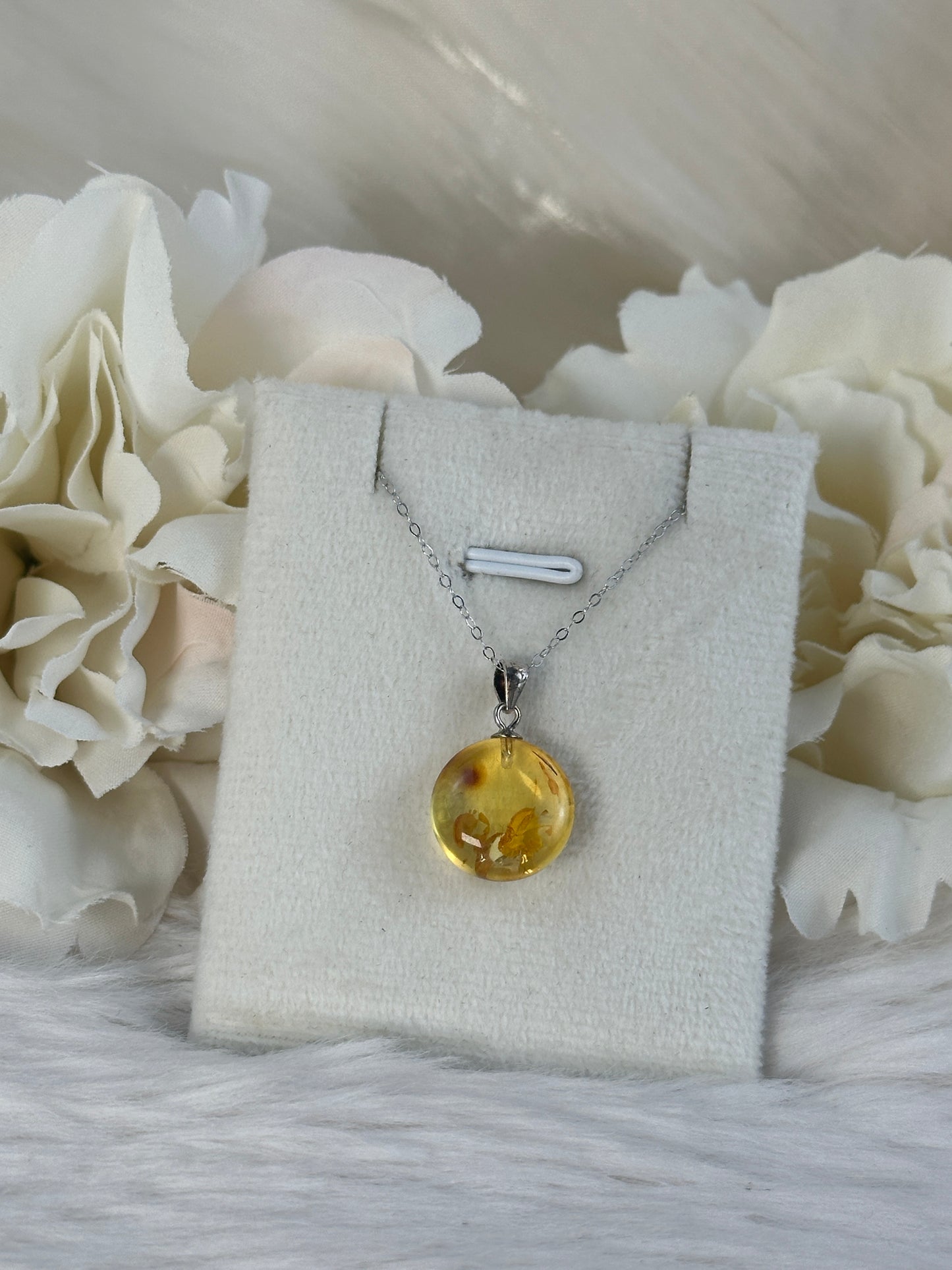 925 Silber Kette Bernstein FX28