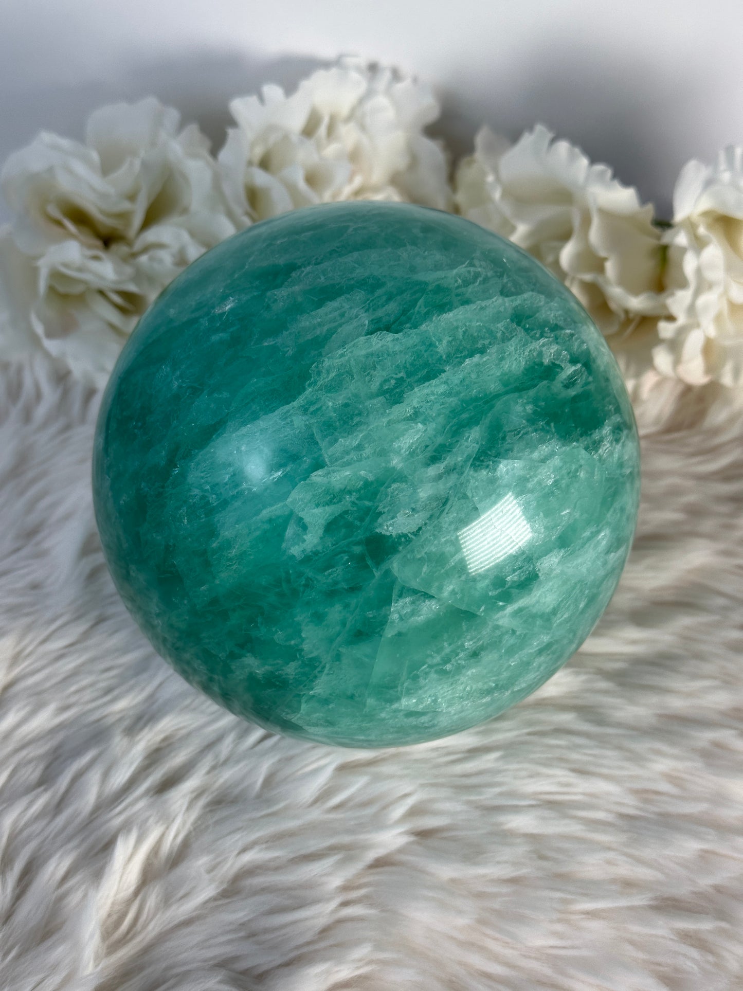 XL Grüne Fluorit Kugel A264