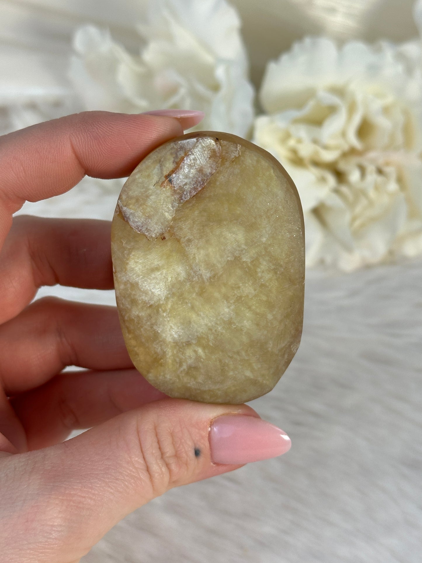 Gelber Gem Lepidolith Handstein LV19