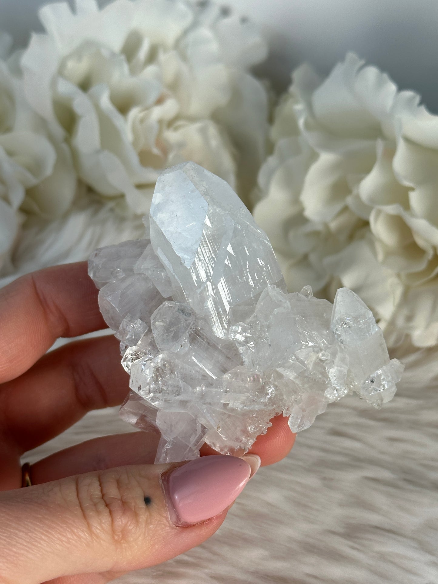 Diamant Apophyllit Cluster ER42
