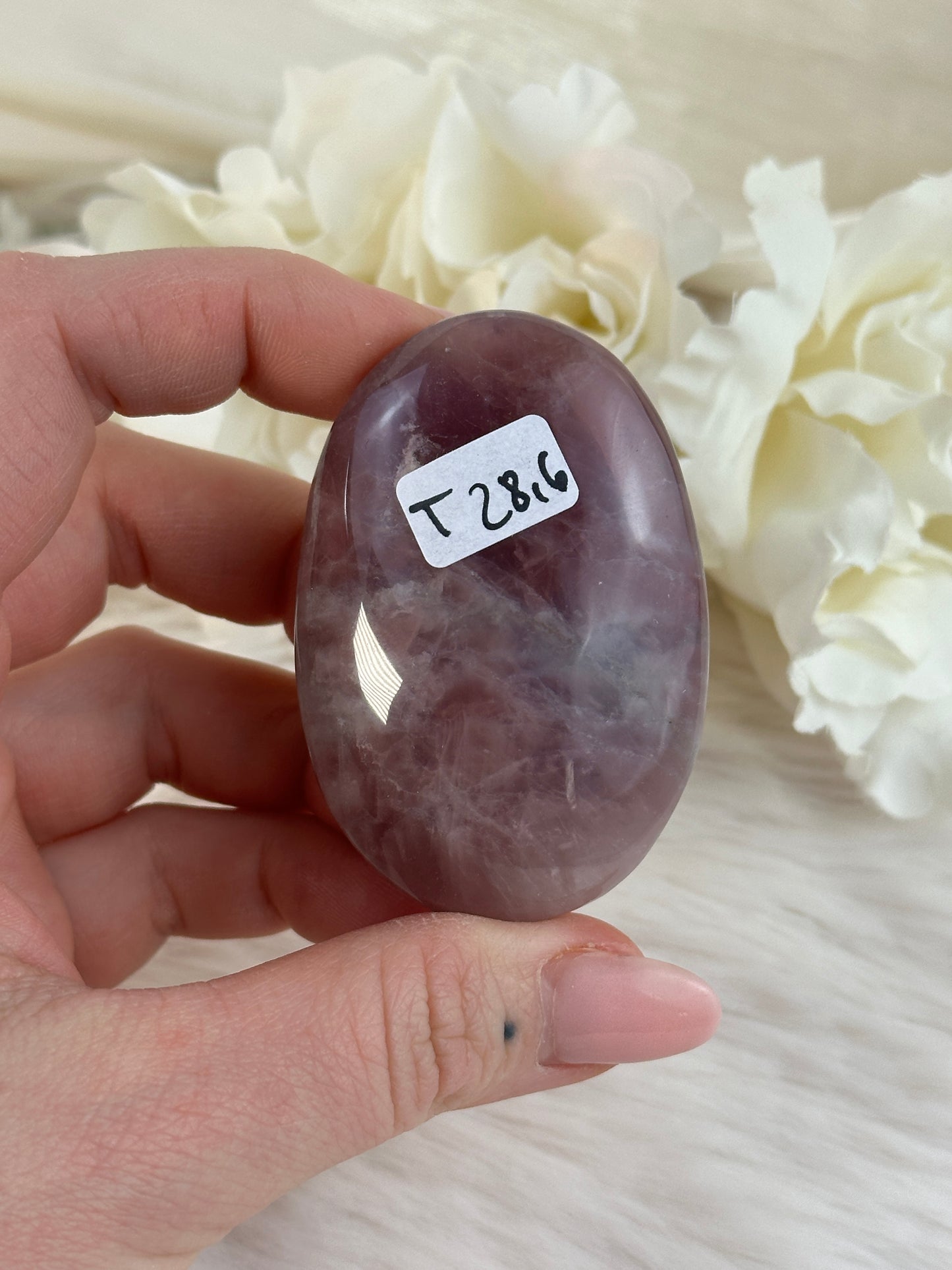 HQ Lavendel Rosenquarz Handstein T28,6