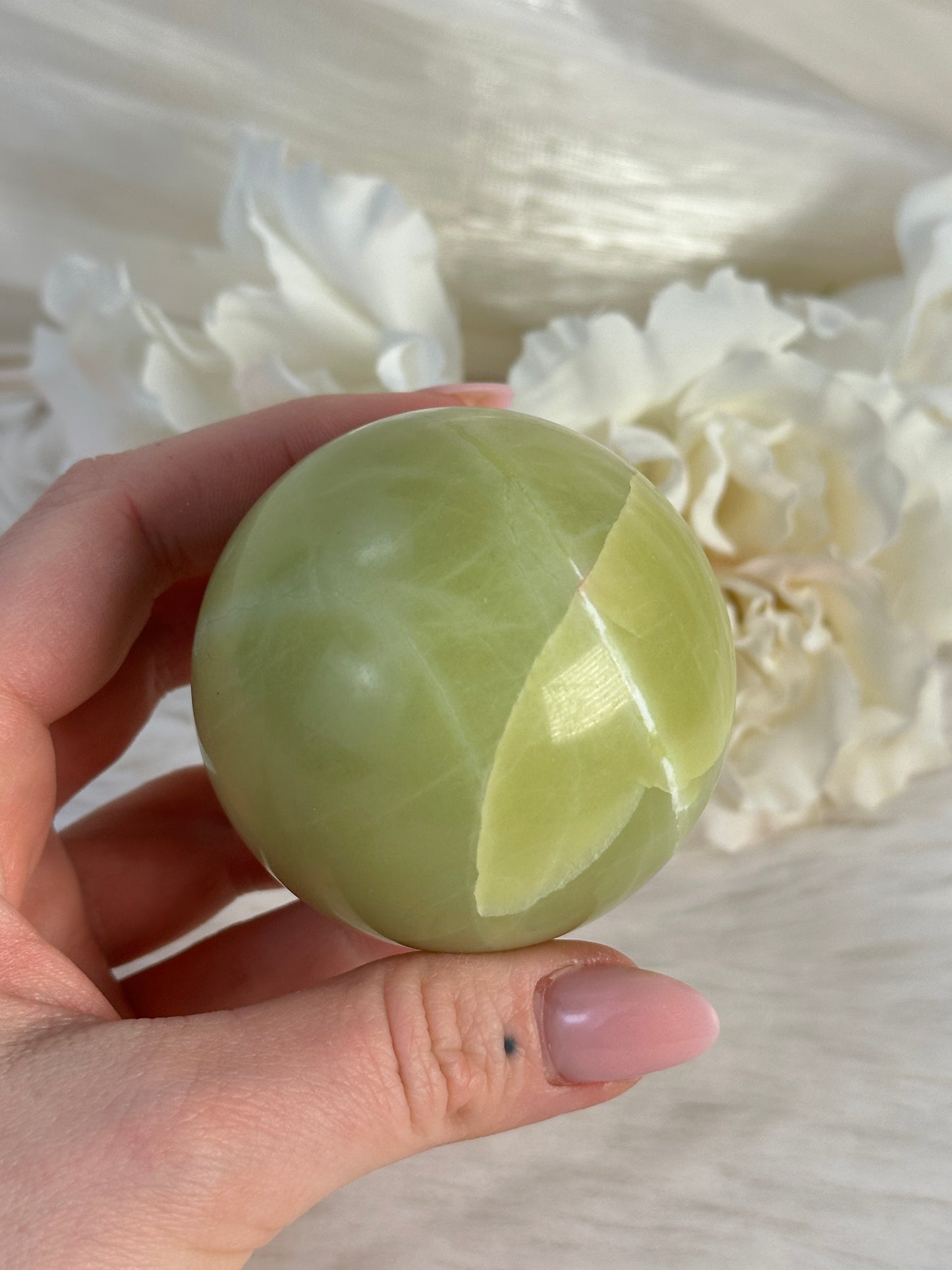 Zitronen Jade Kugel FM39