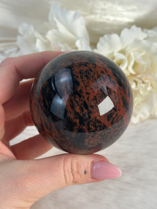 Mahagoni Obsidian Kugel MN27