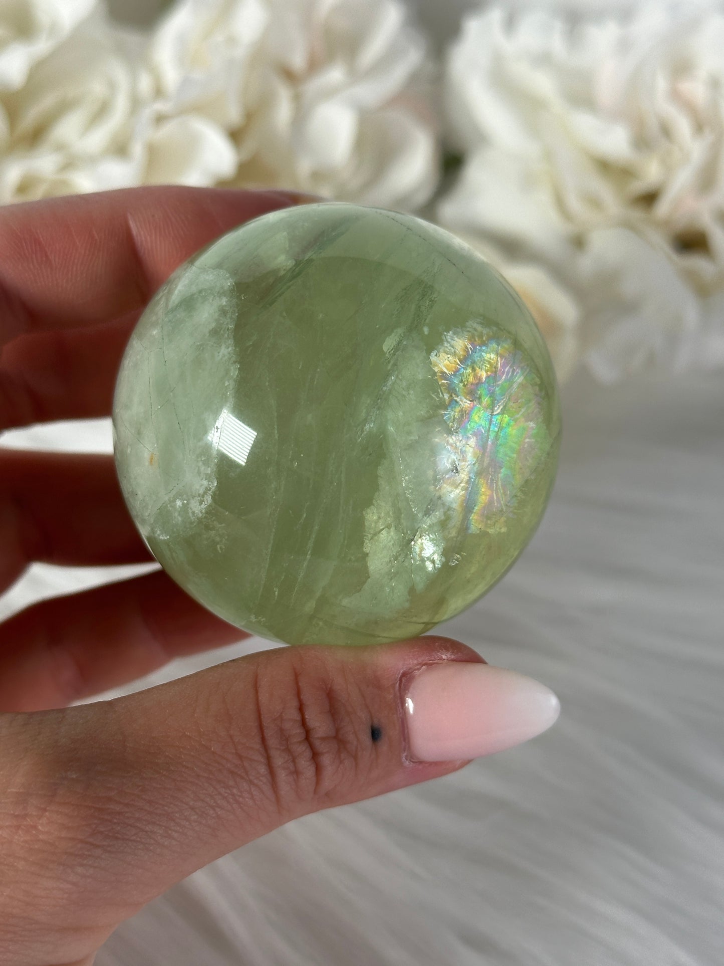 Grüne Fluorit Kugel LF38