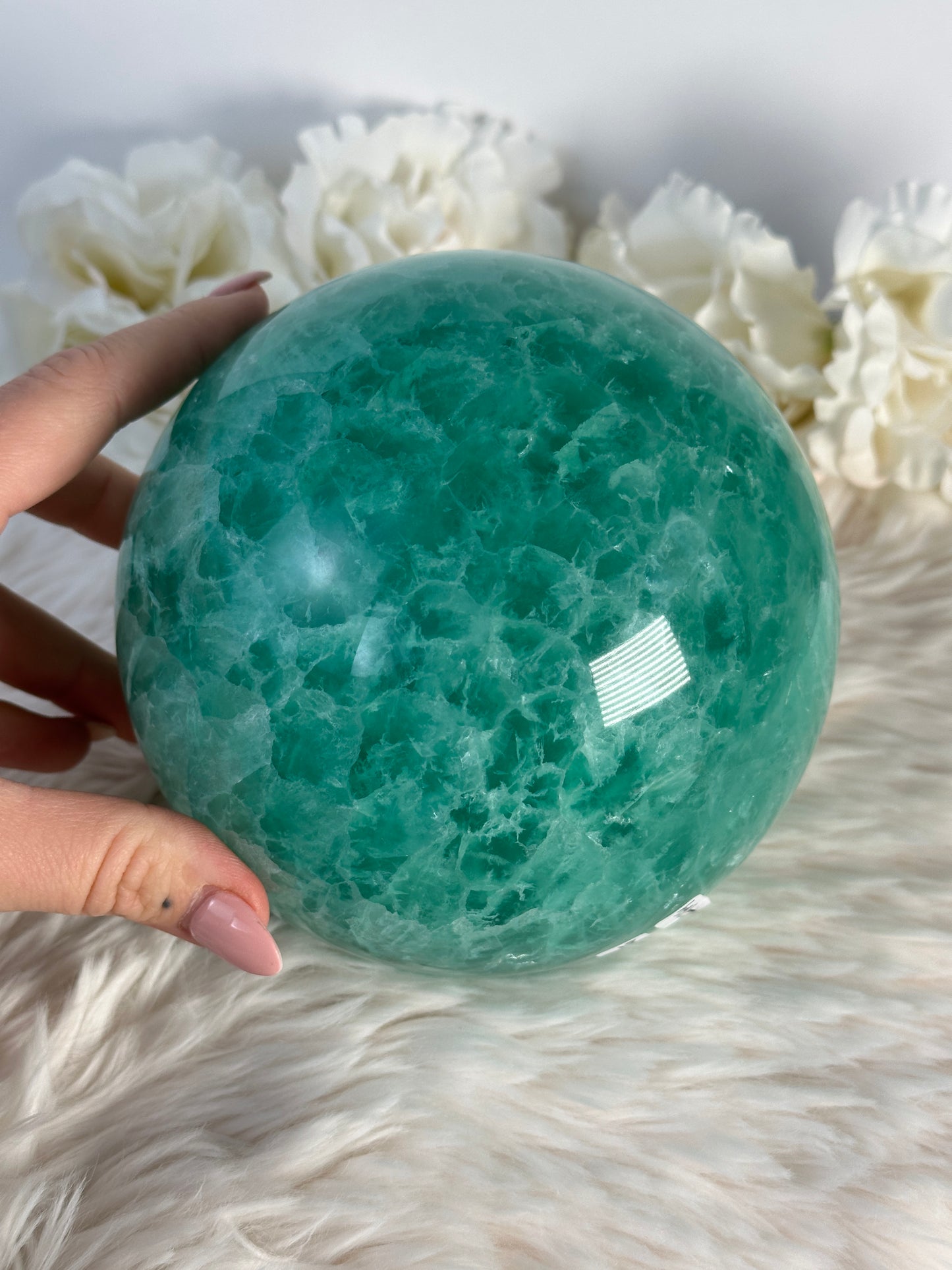 XL Grüne Fluorit Kugel A264