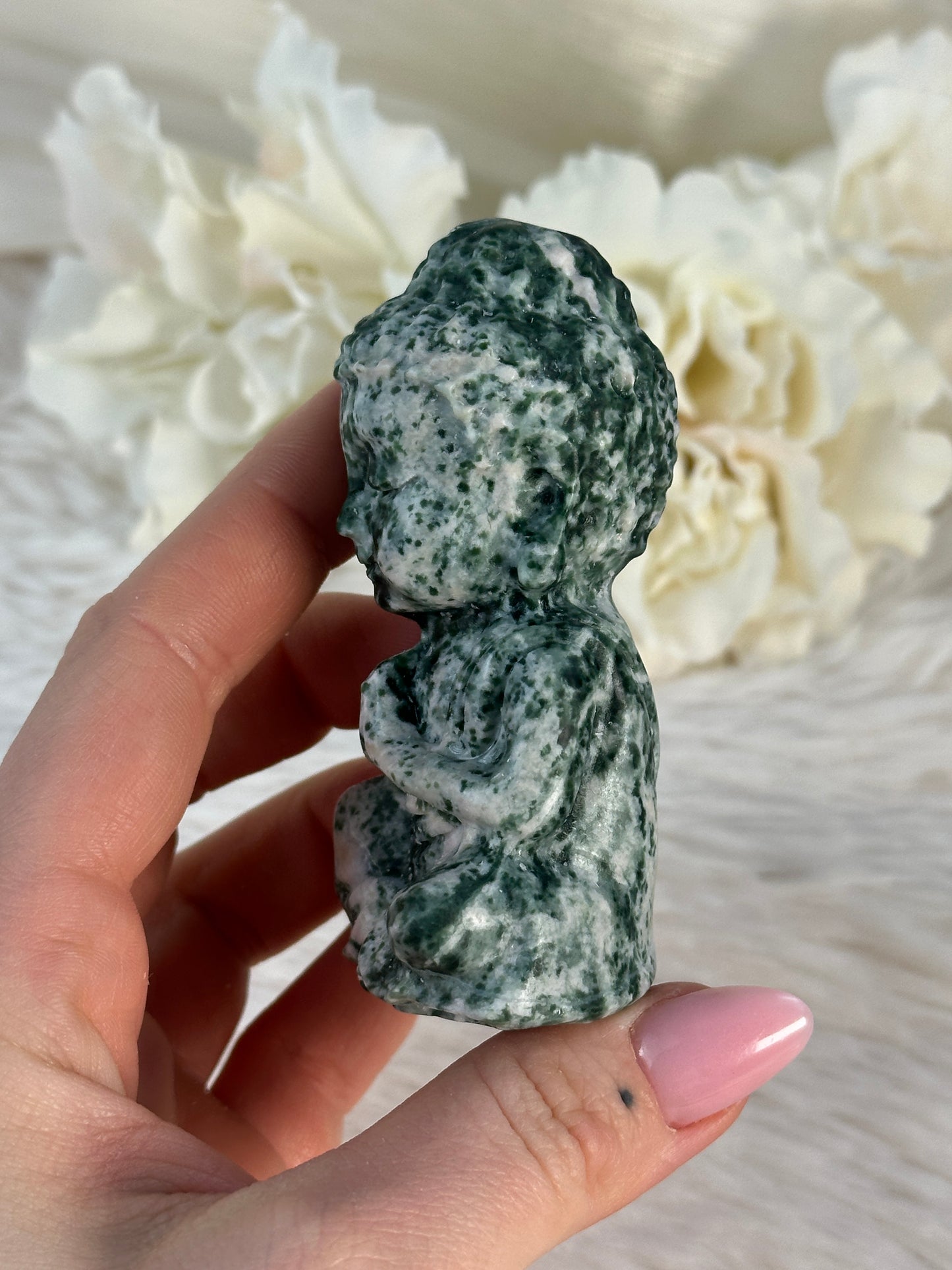 Spinat Jaspis Buddha NH28