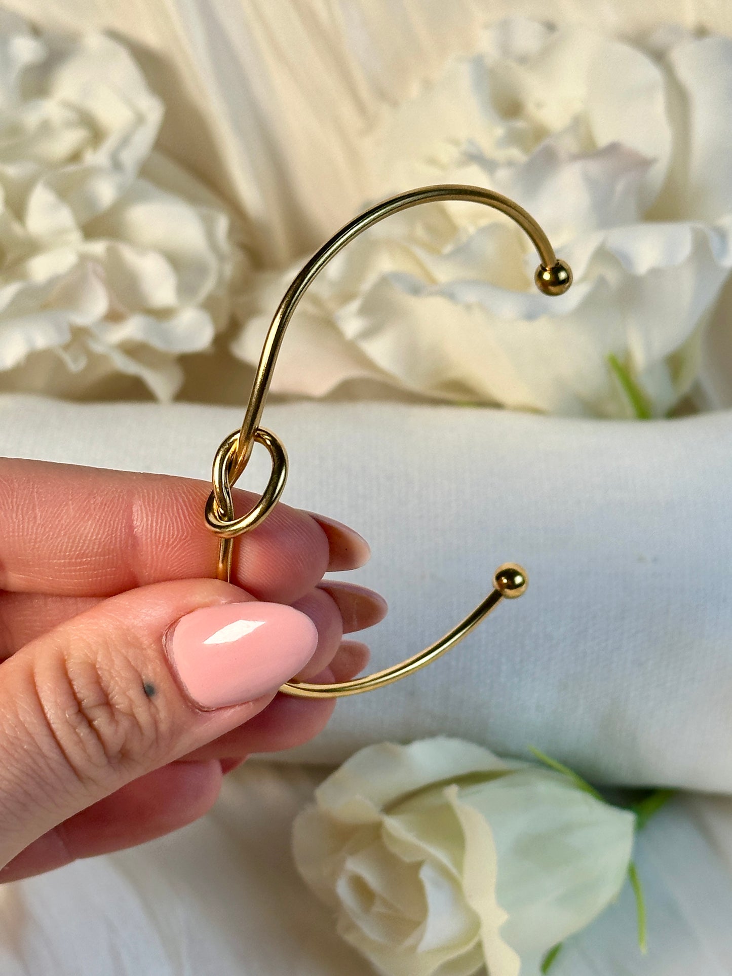 Gold Knoten Armreif RR26