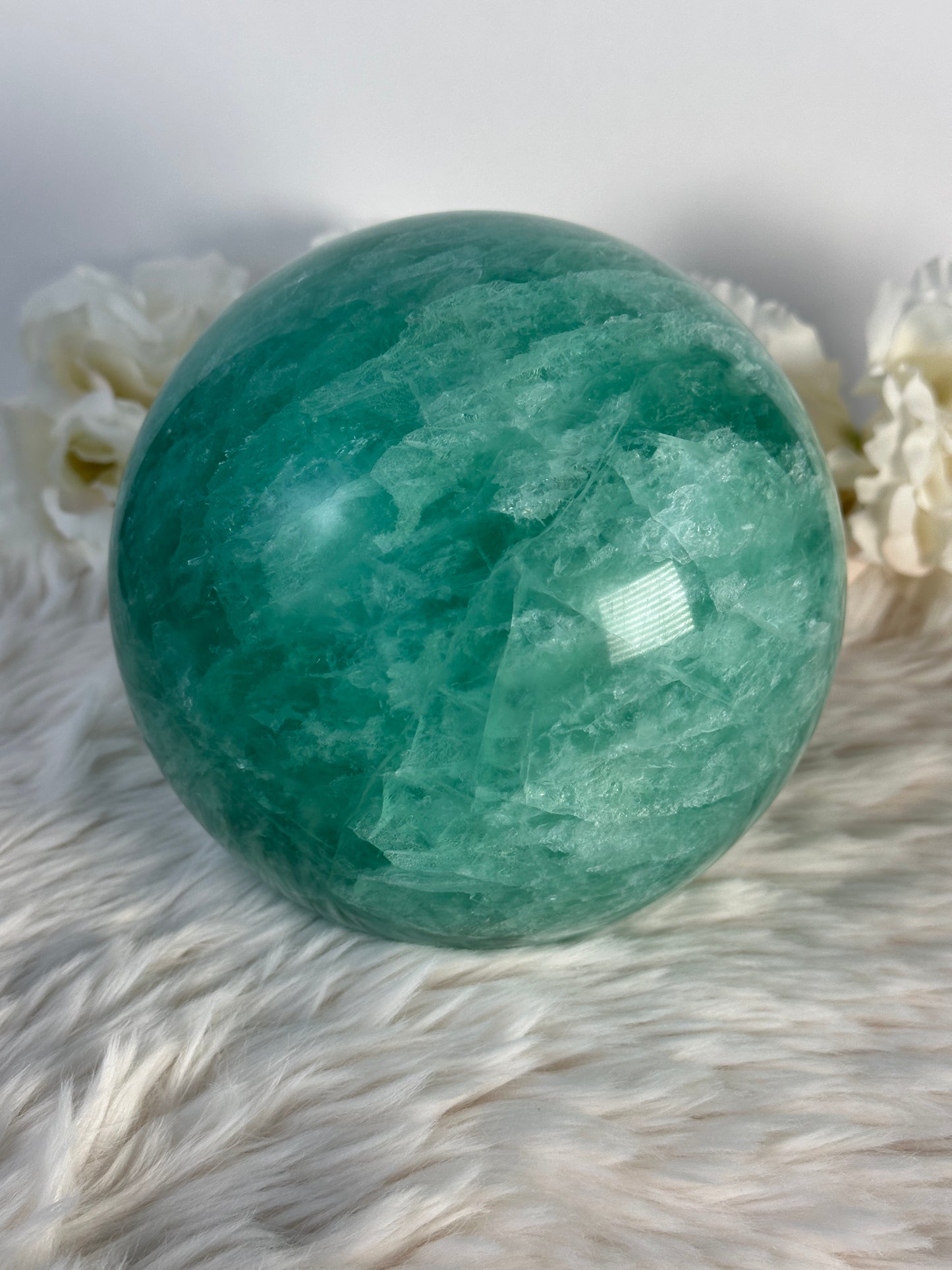 XL Grüne Fluorit Kugel A264