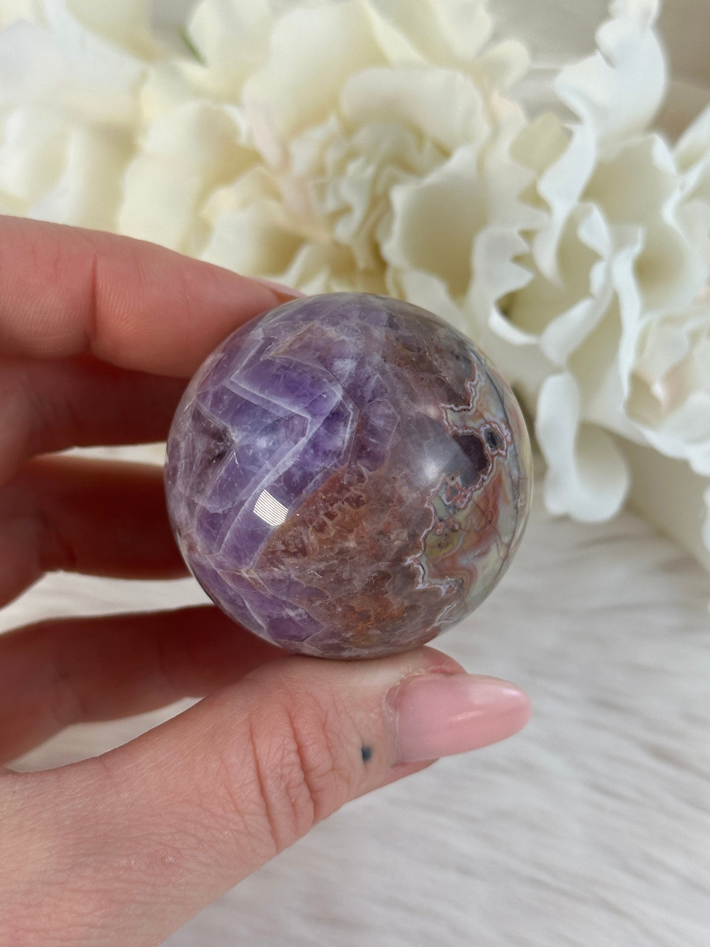 Amethyst x Achat Kugel V28,6