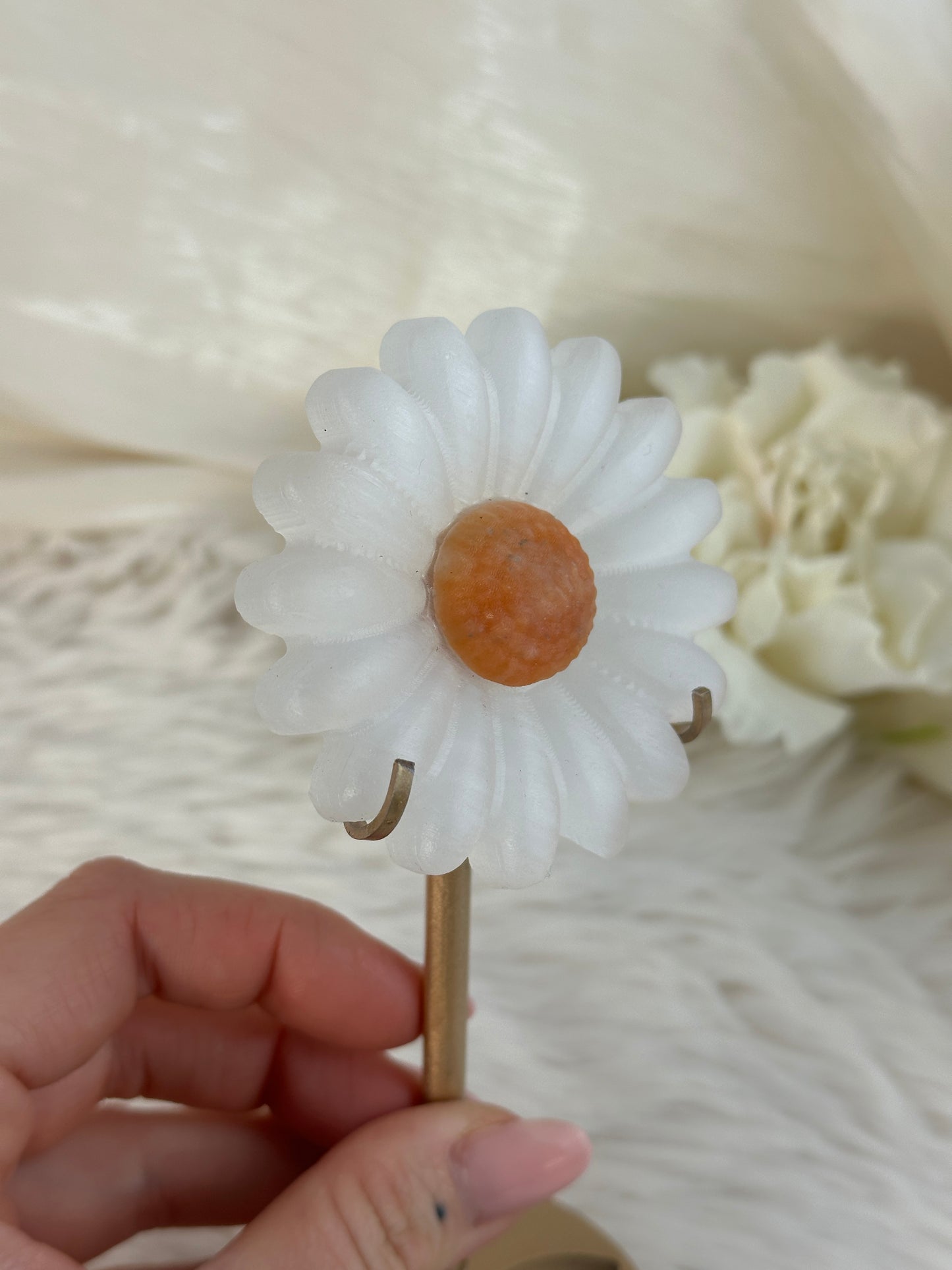 Selenit Blume auf Halterung A28,8
