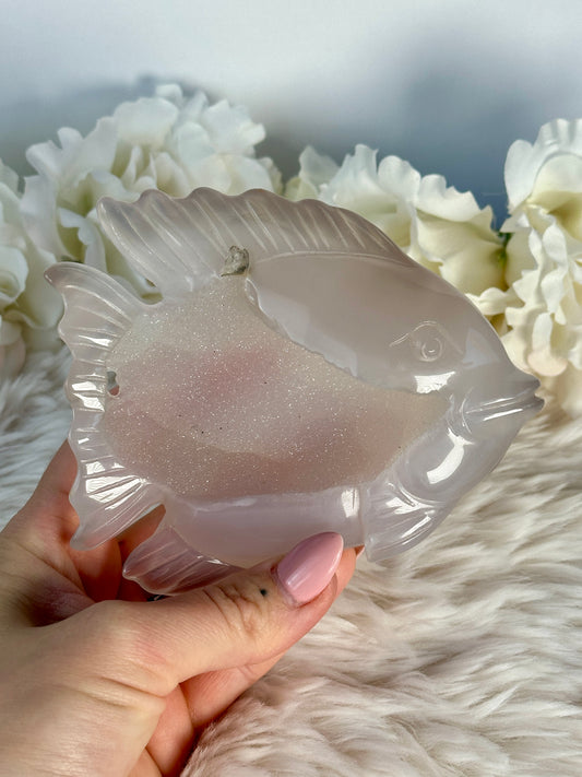Druzy Achat Fisch X78,5