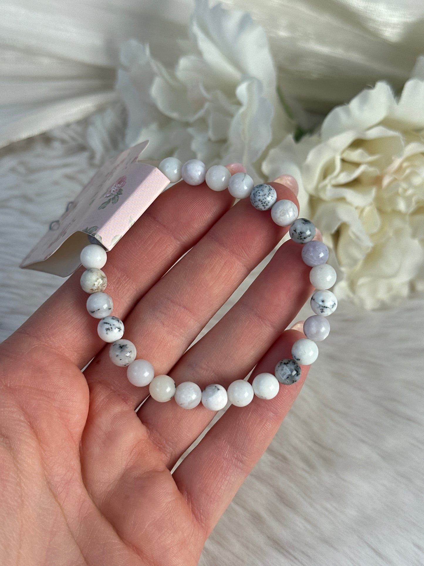 Dendriten Opal Armband 6mm DO12