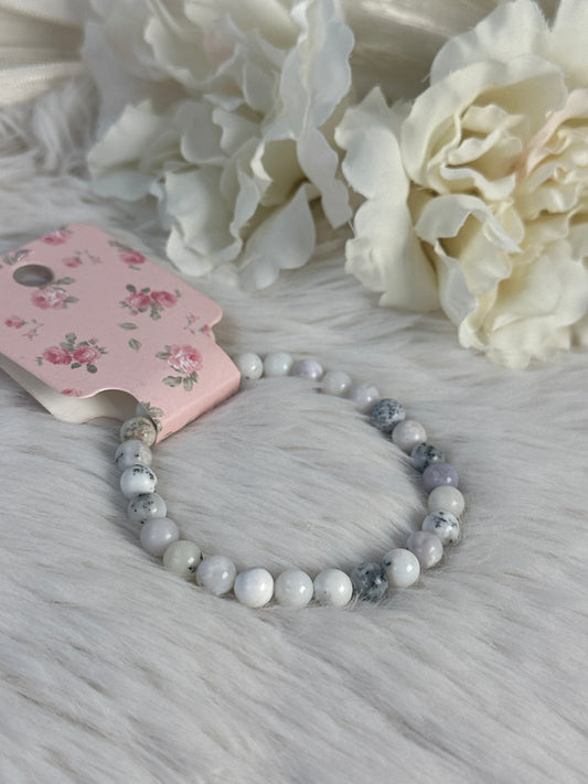 Dendriten Opal Armband 6mm DO12