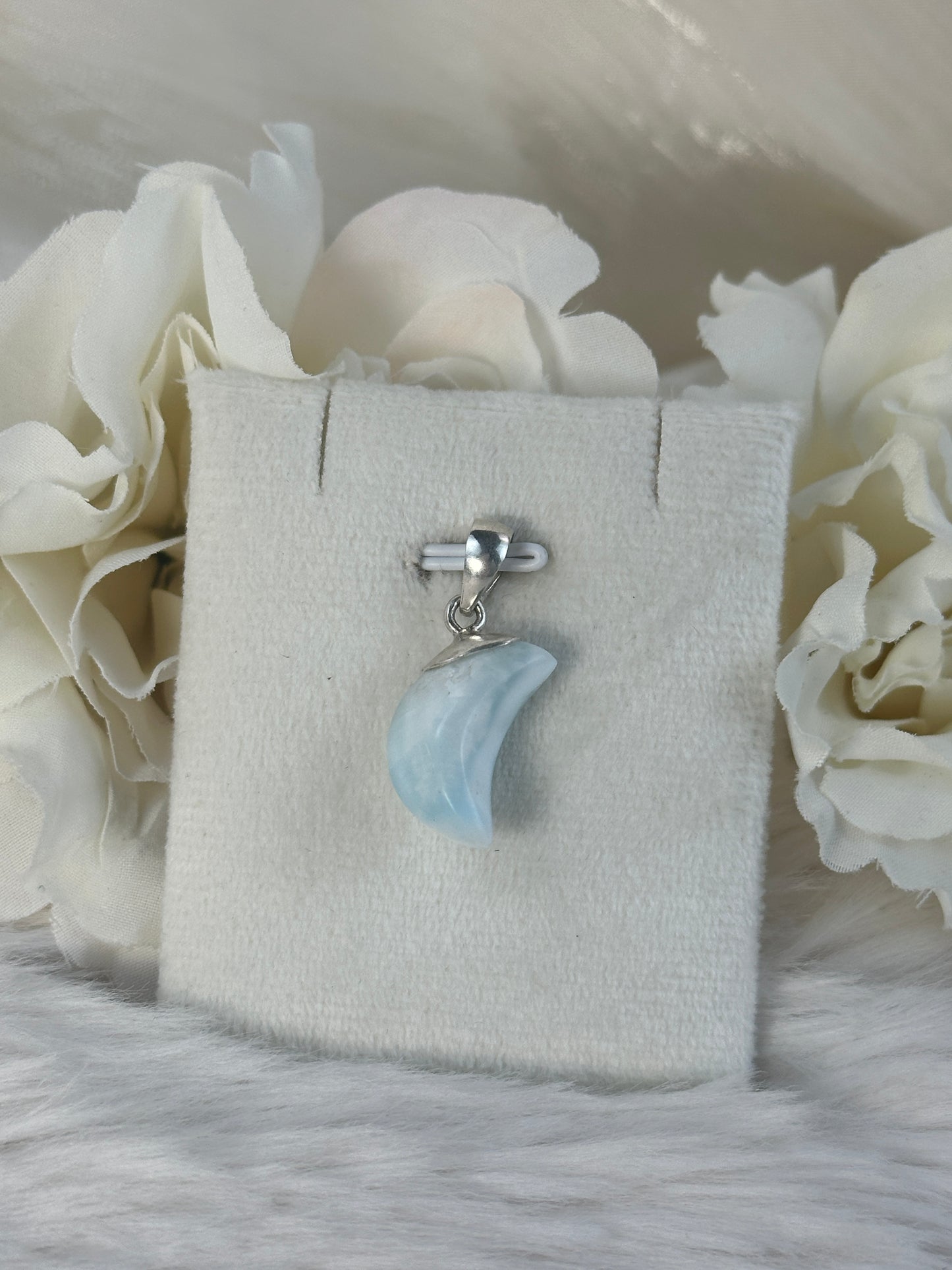 925 Silber Larimar Mond RH30