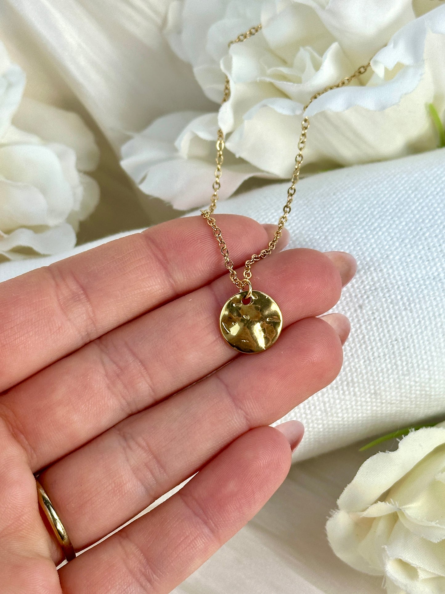 Gold Plättchen Kette VRi24