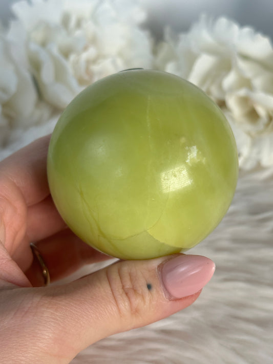 Zitronen Jade Kugel DM48