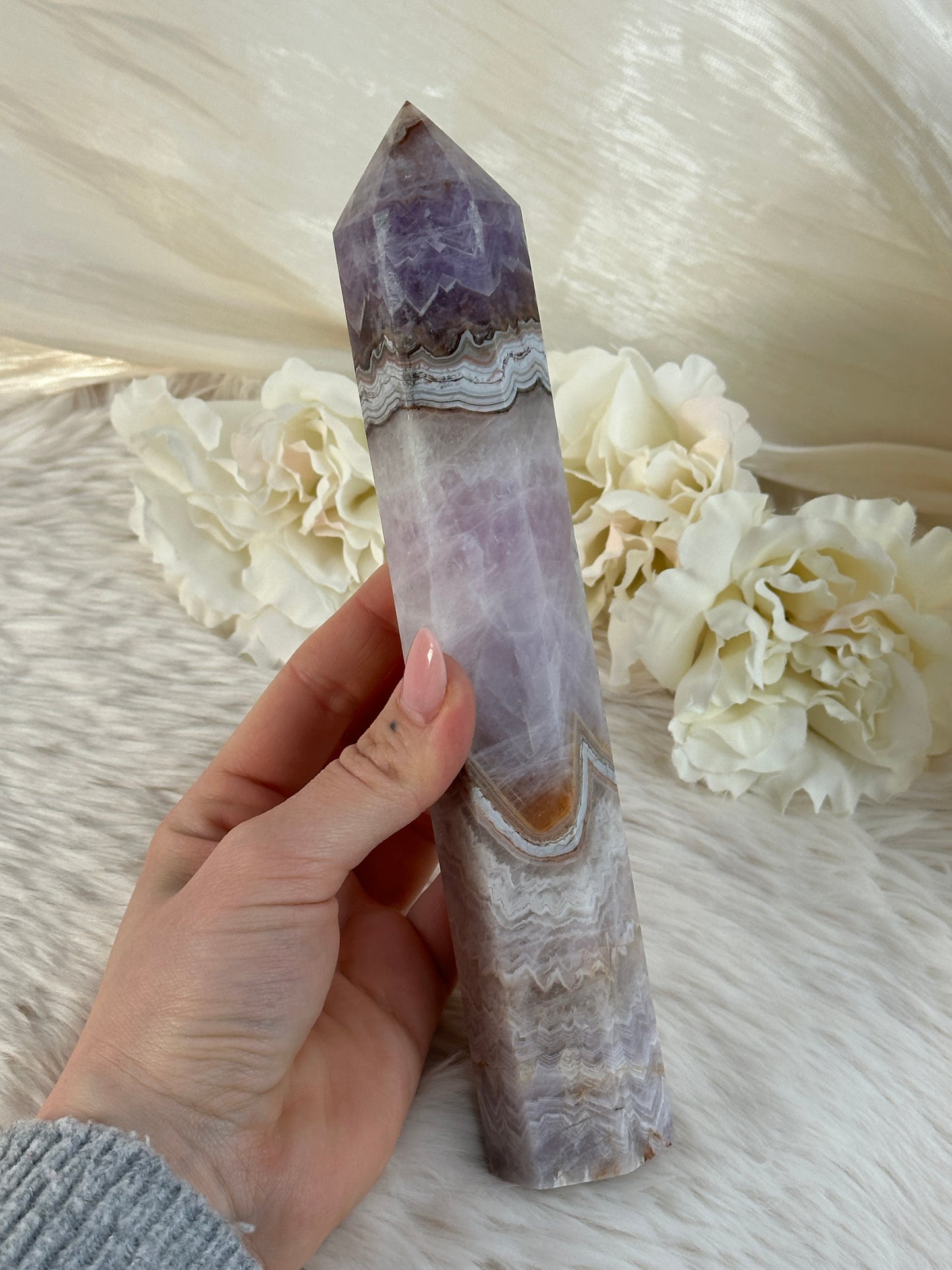 XL Amethyst x Achat Turm H68,5