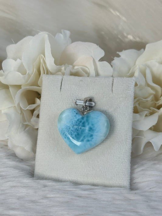 925 Silber Larimar Herz IV92
