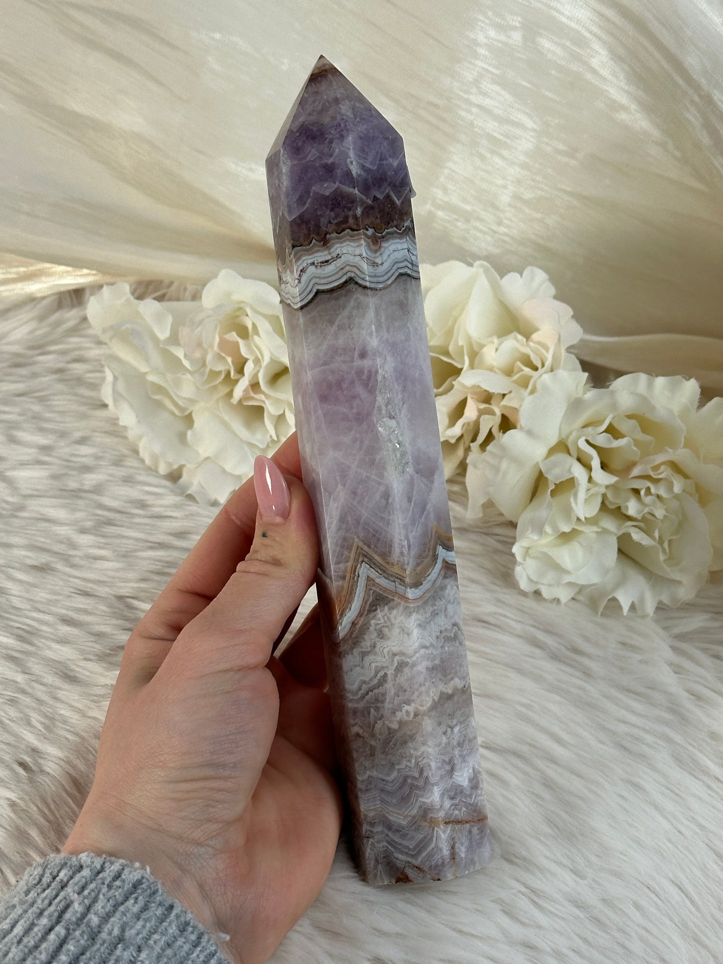XL Amethyst x Achat Turm H68,5