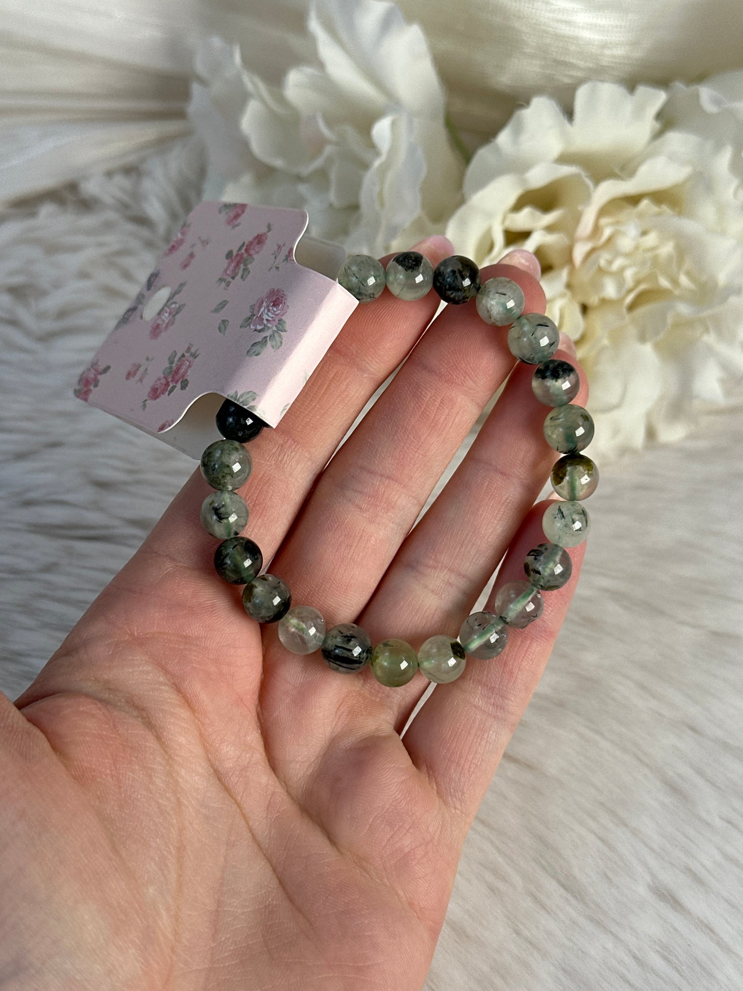 Prehnit Armband 8mm Pi16,5