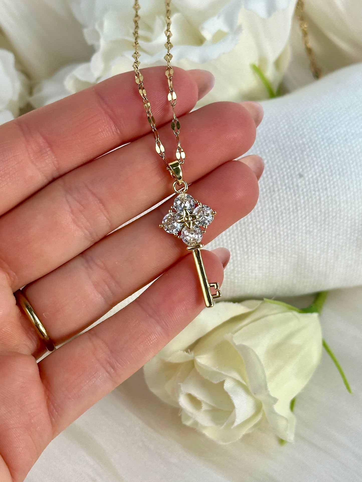 Gold Schlüssel Kette MRK28