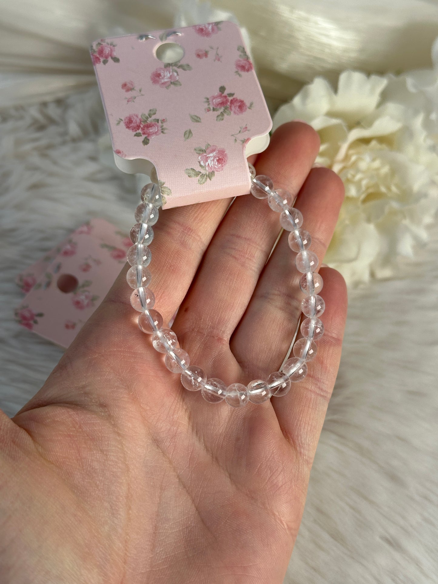 Bergkristall Armband 6mm BVi12