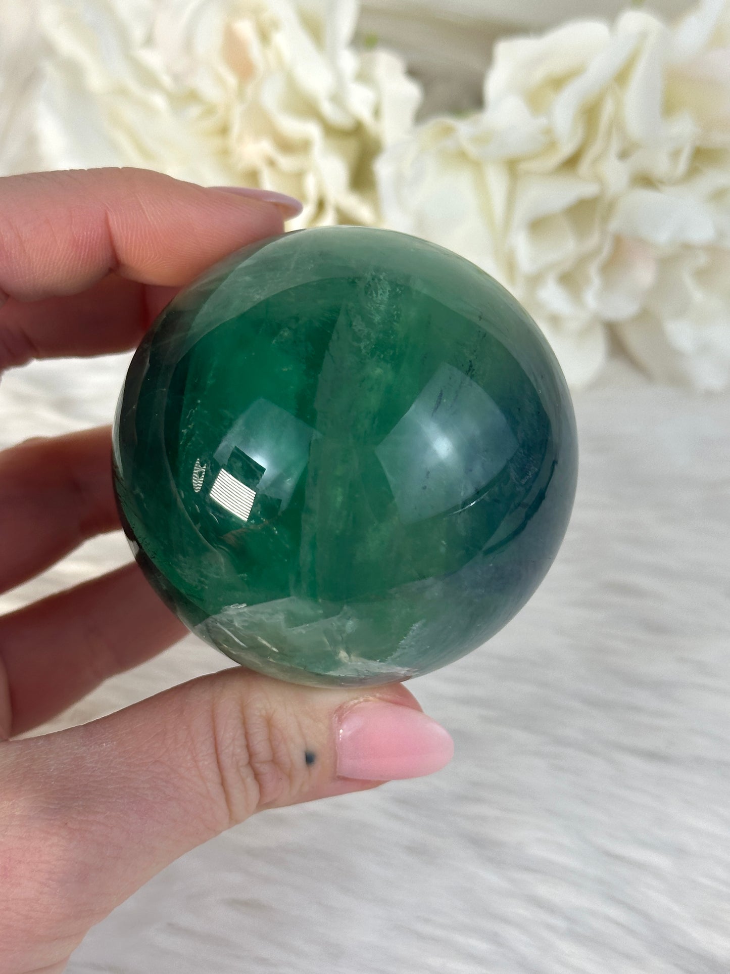 Federfluorit Kugel O69,8