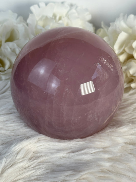 XL HQ Sternrosenquarz Kugel i185