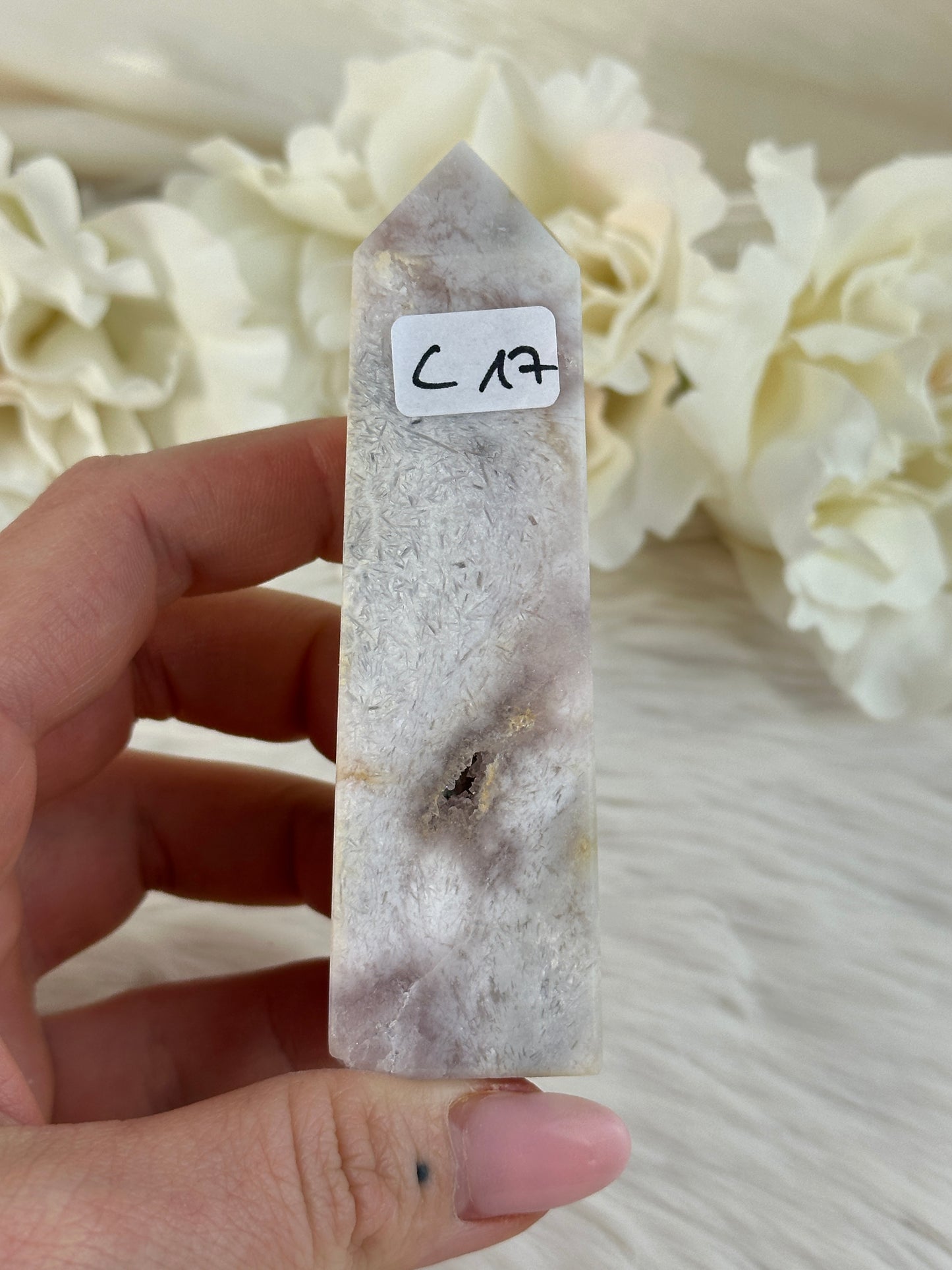 Pinker Amethyst Turm C17