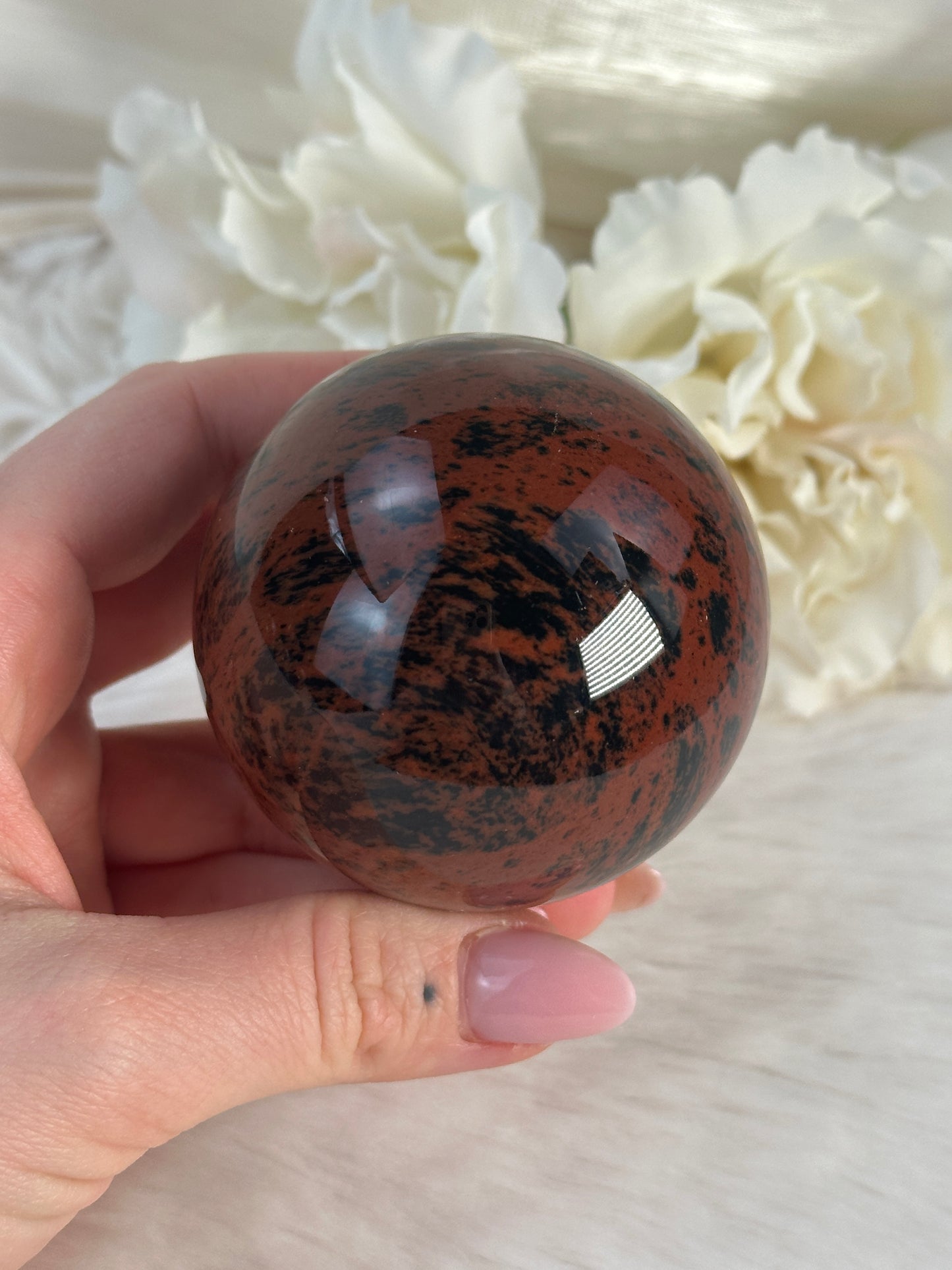 Mahagoni Obsidian Kugel MO24