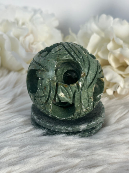 Grüne Jade Honeymoon Kugel X39,5